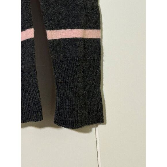 Ann Taylor Loft Cardigan Striped Button-Front Gray Pink Stripes Size Medium - Picture 5 of 9
